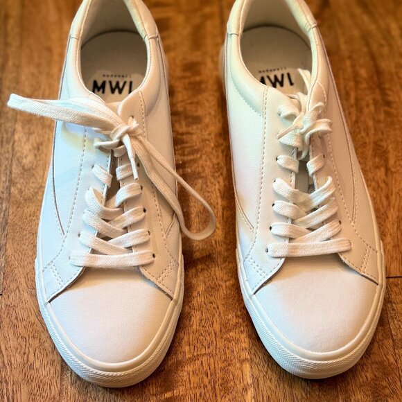Madewell Shoes - Madewell Pale Parchment Sidewalk Low-Top Sneakers Size 8 Women